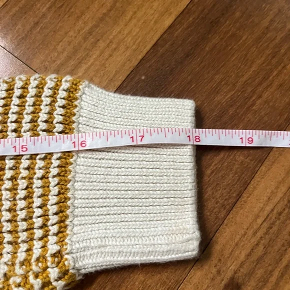 Fin & Vince Kids’ Yellow and White Knit 100% Organic Cotton Sweater - Picture 6 of 8